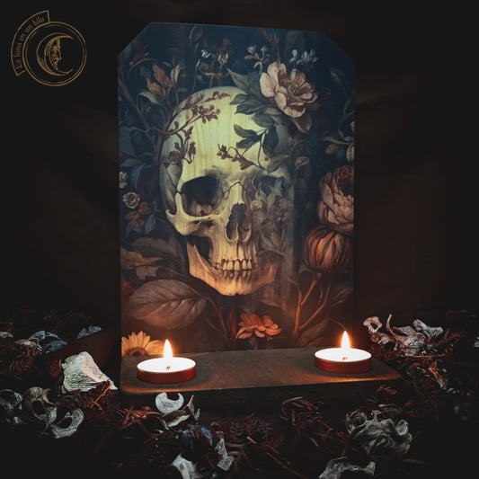 Ritual Altar Candle holder - Floral Death -