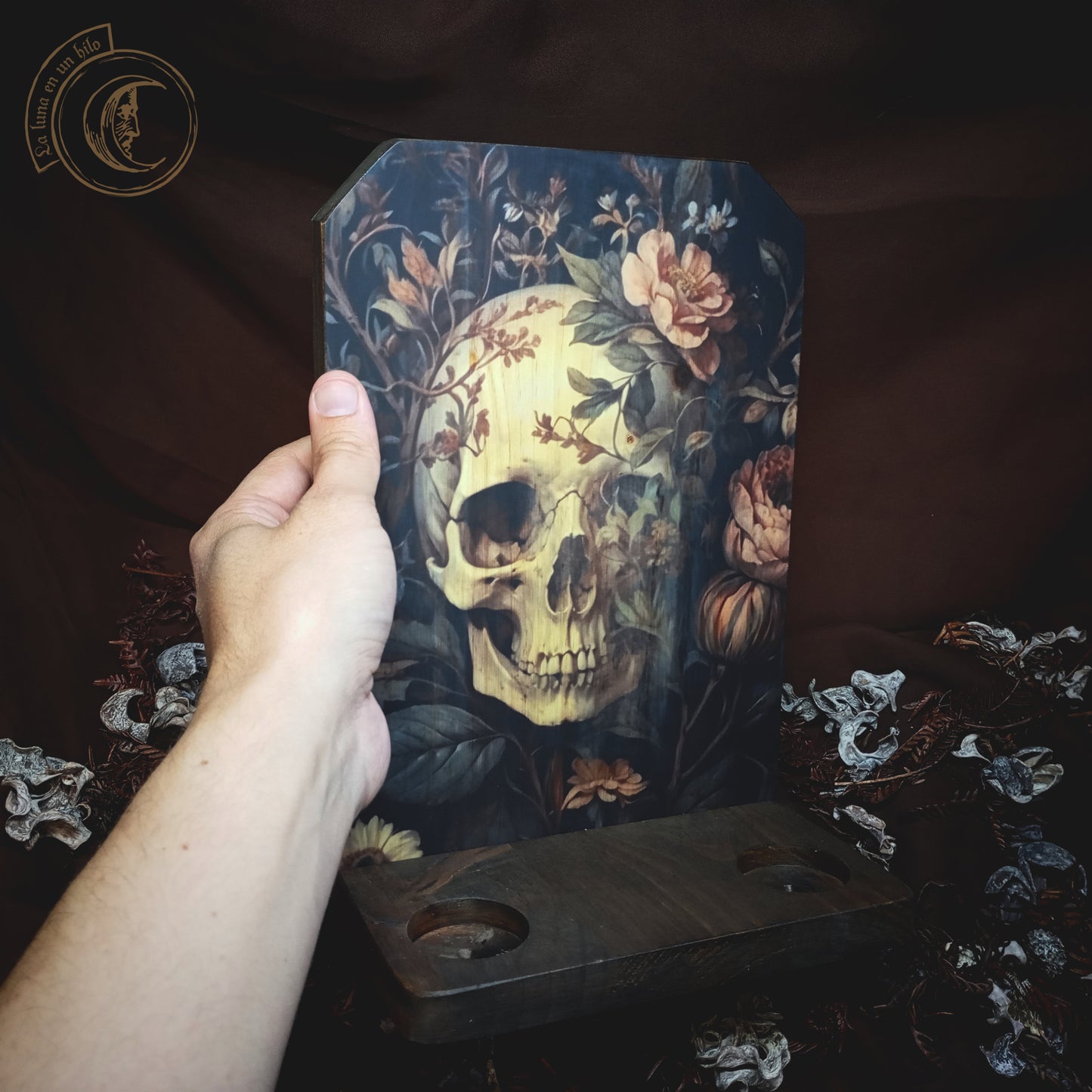 Ritual Altar Candle holder - Floral Death -
