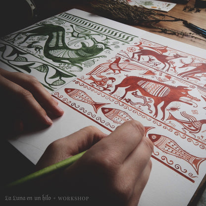 2x Arte celtíbero II - Azulejos cerámicos decorativos