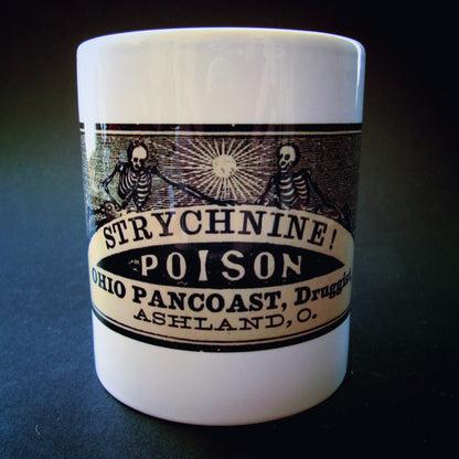 Vintage ceramic mug 11 oz - Strychnine -