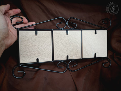 Wire iron shelf - 3 Mouth of Hell - Hellish decor set