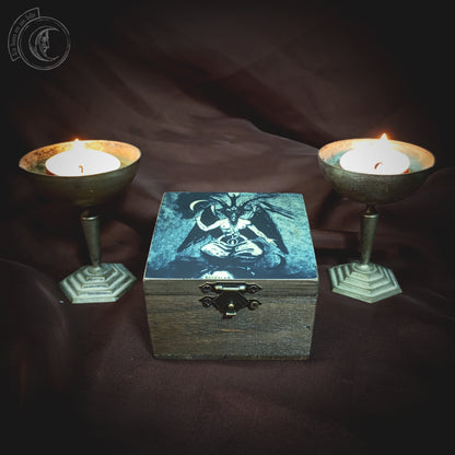 Small Wooden Box - Baphomet -