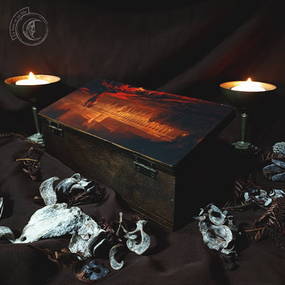 Holztruhe - Pandemonium (John Martin) -