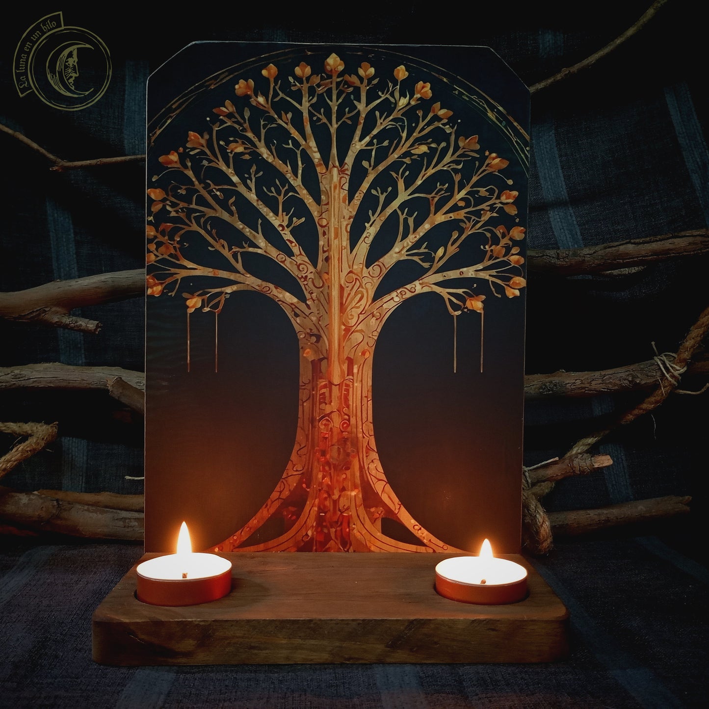 Ritual Altar Candle holder - Tree of Life -