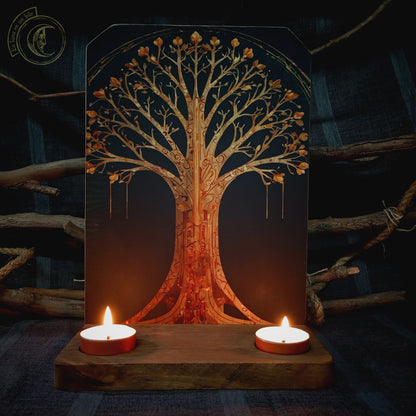 Ritual Altar Candle holder - Tree of Life -