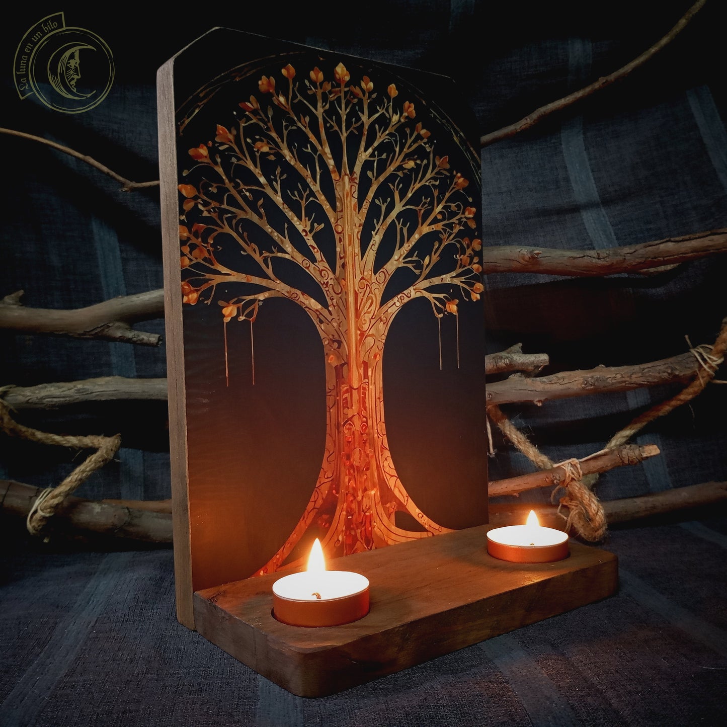 Ritual Altar Candle holder - Tree of Life -