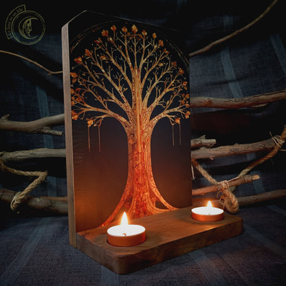 Ritual Altar Candle holder - Tree of Life -