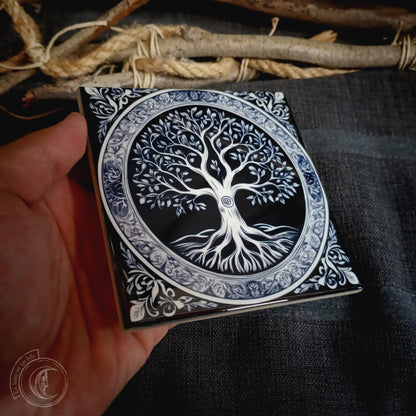Tree of Life III - Ceramic Tile Decor -