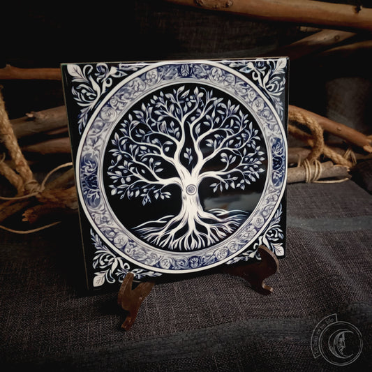 Tree of Life III - Ceramic Tile Decor -