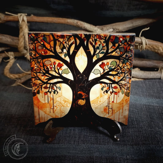 Tree of Life IV - Ceramic Tile Decor -