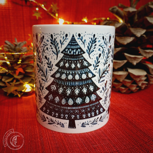 Ceramic mug 11 oz - Christmas Yule Tree -