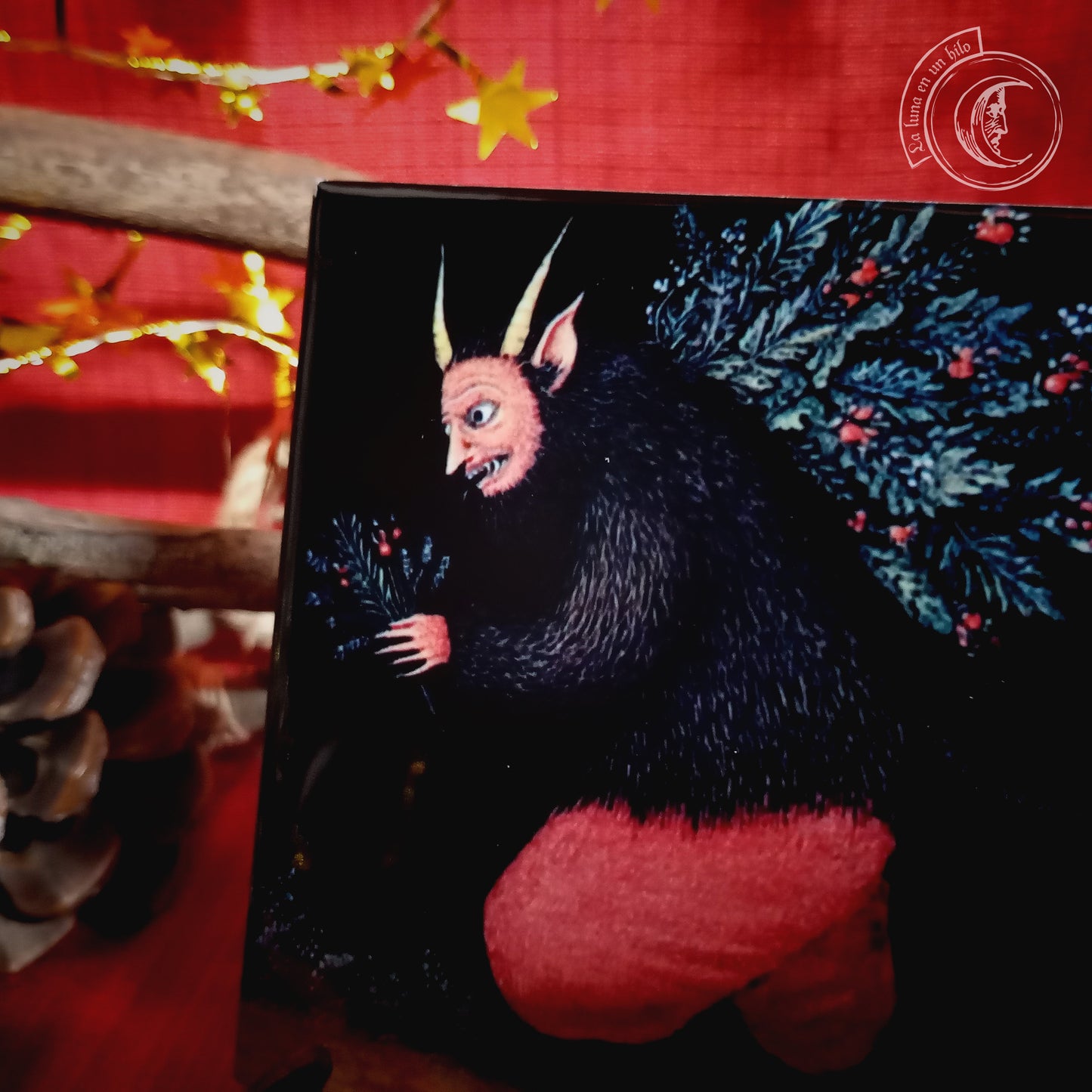 Krampus II - Ceramic Tile Decor -