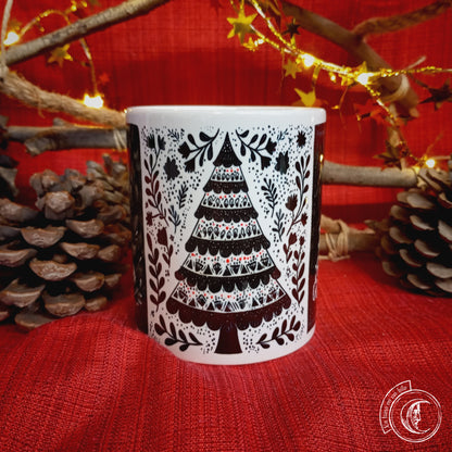 Ceramic mug 11 oz - Christmas Yule Tree II -