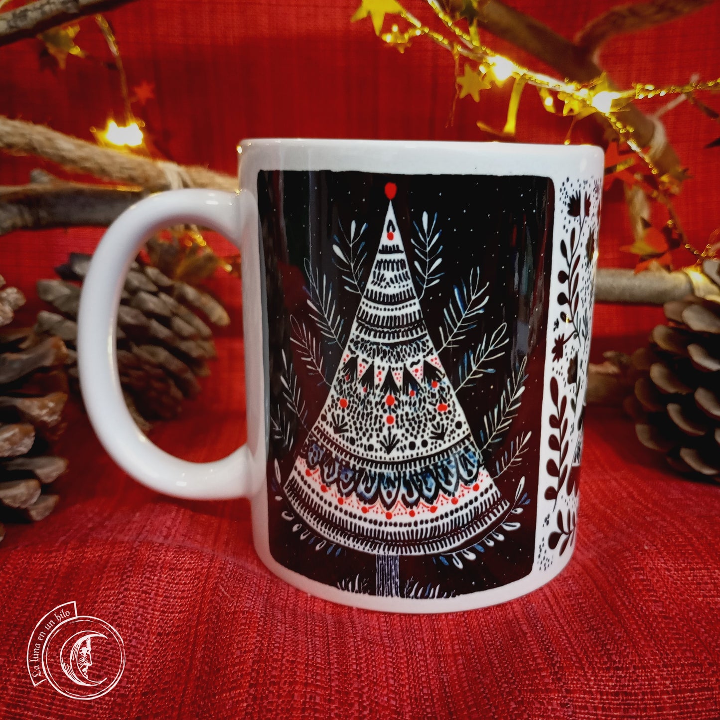 Ceramic mug 11 oz - Christmas Yule Tree II -