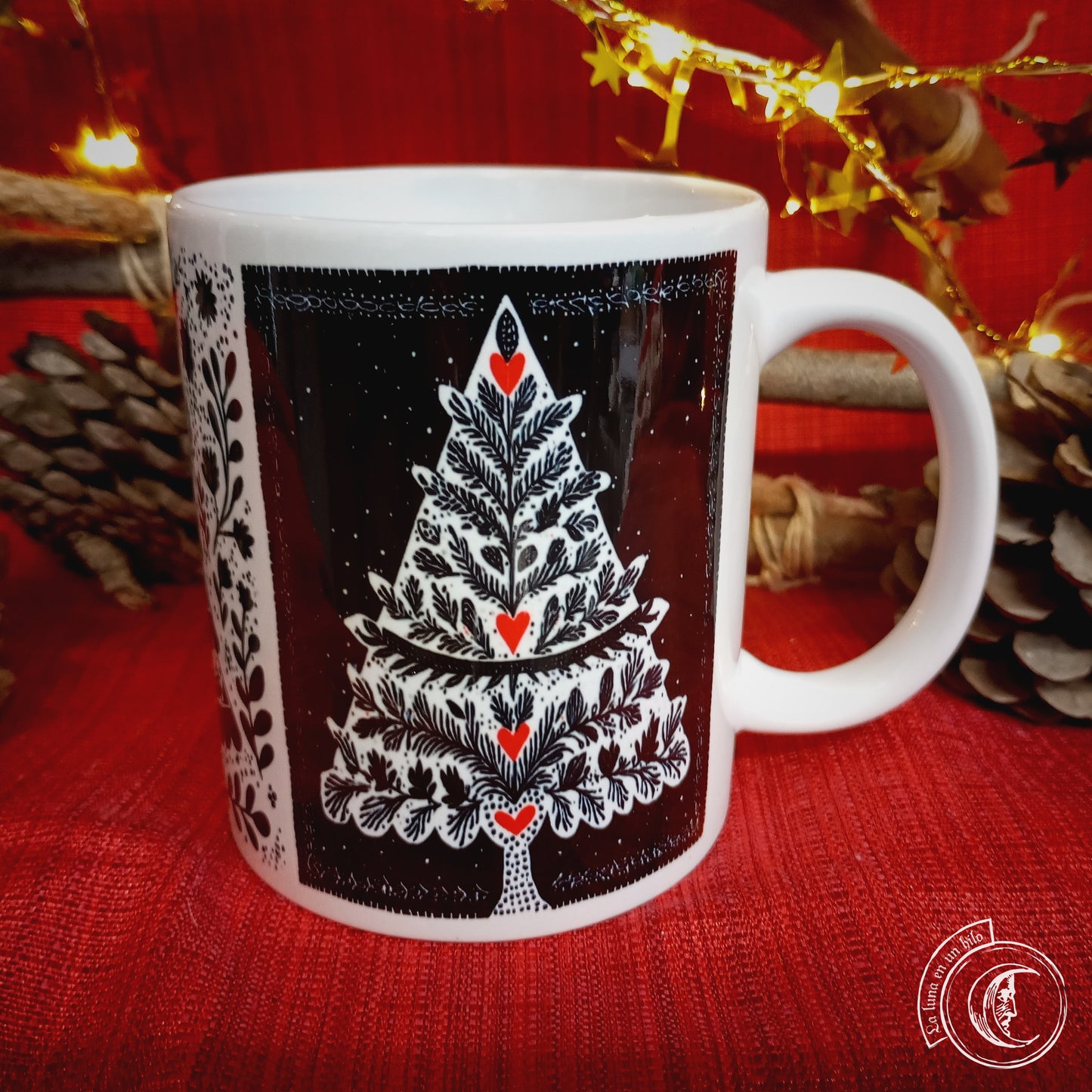 Ceramic mug 11 oz - Christmas Yule Tree II -