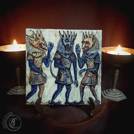 Medieval Demons VIII - Ceramic Tile Decor -