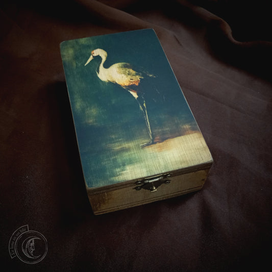 Tarot jewelry box - Crane Bird -