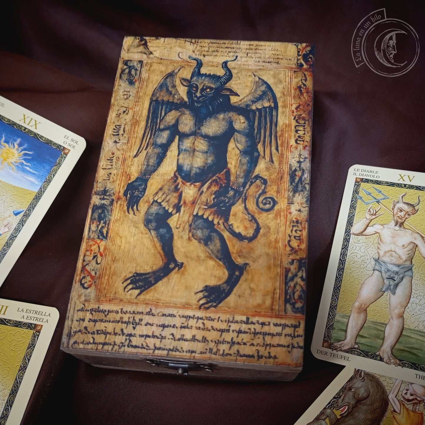 Caja de Tarot, Joyero - Demonio Medieval -
