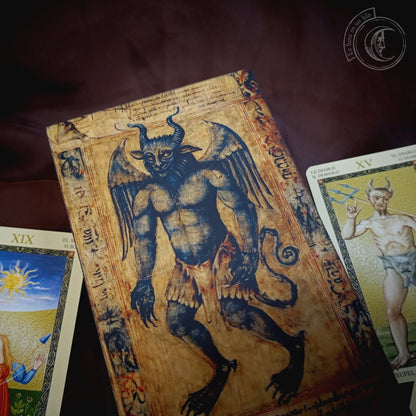 Caja de Tarot, Joyero - Demonio Medieval -