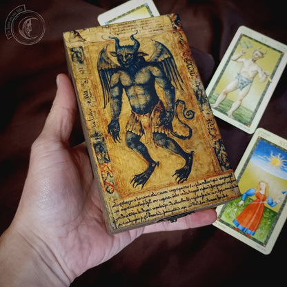 Caja de Tarot, Joyero - Demonio Medieval -