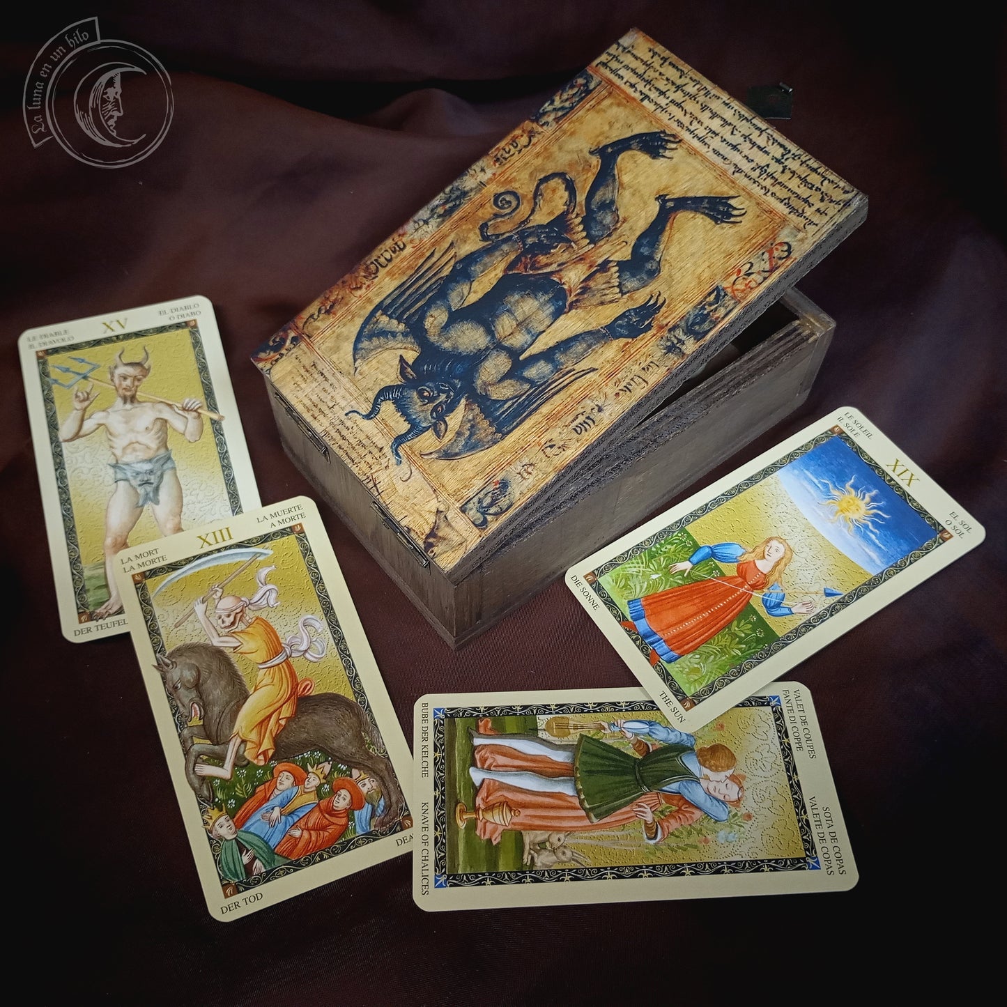 Caja de Tarot, Joyero - Demonio Medieval -
