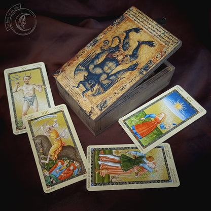 Caja de Tarot, Joyero - Demonio Medieval -