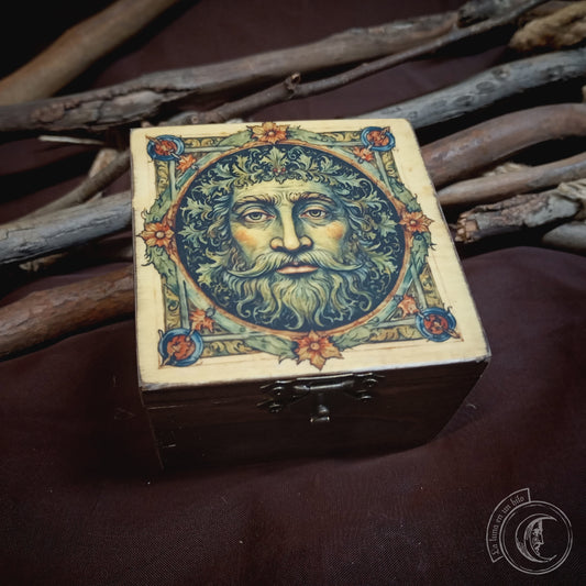 Cajita de madera - Hombre Verde - Green Man