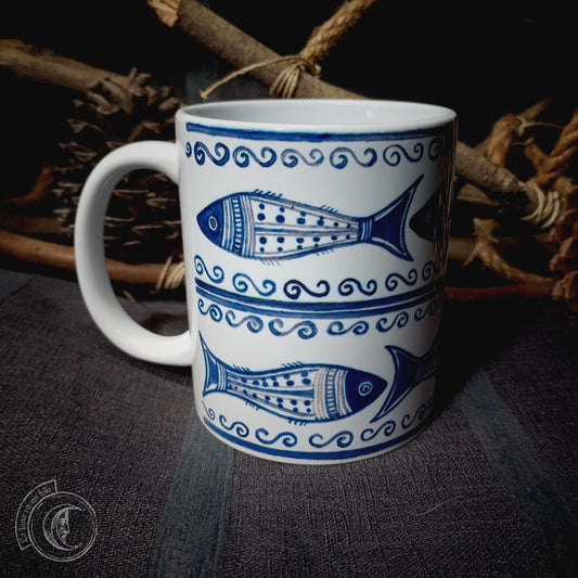 Ceramic mug 11 oz - Celtiberian Fish -