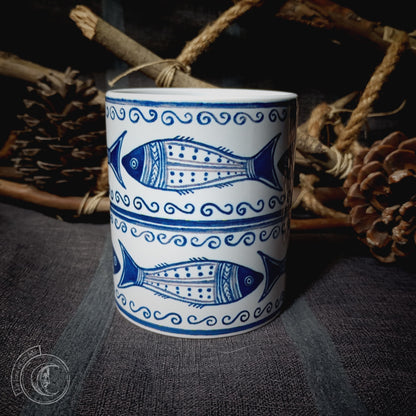 Ceramic mug 11 oz - Celtiberian Fish -