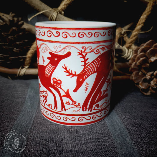 Ceramic mug 11 oz - Celtiberian Deer -