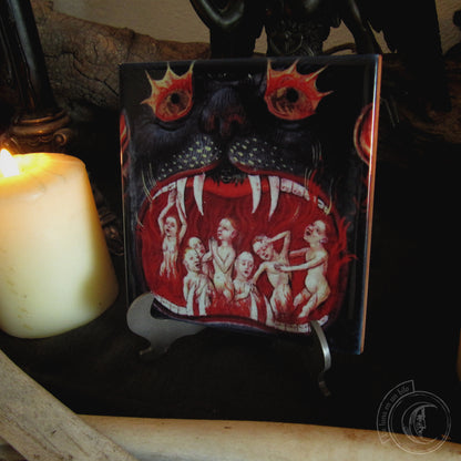 Mouth of Hell - Ceramic Tile Decor -