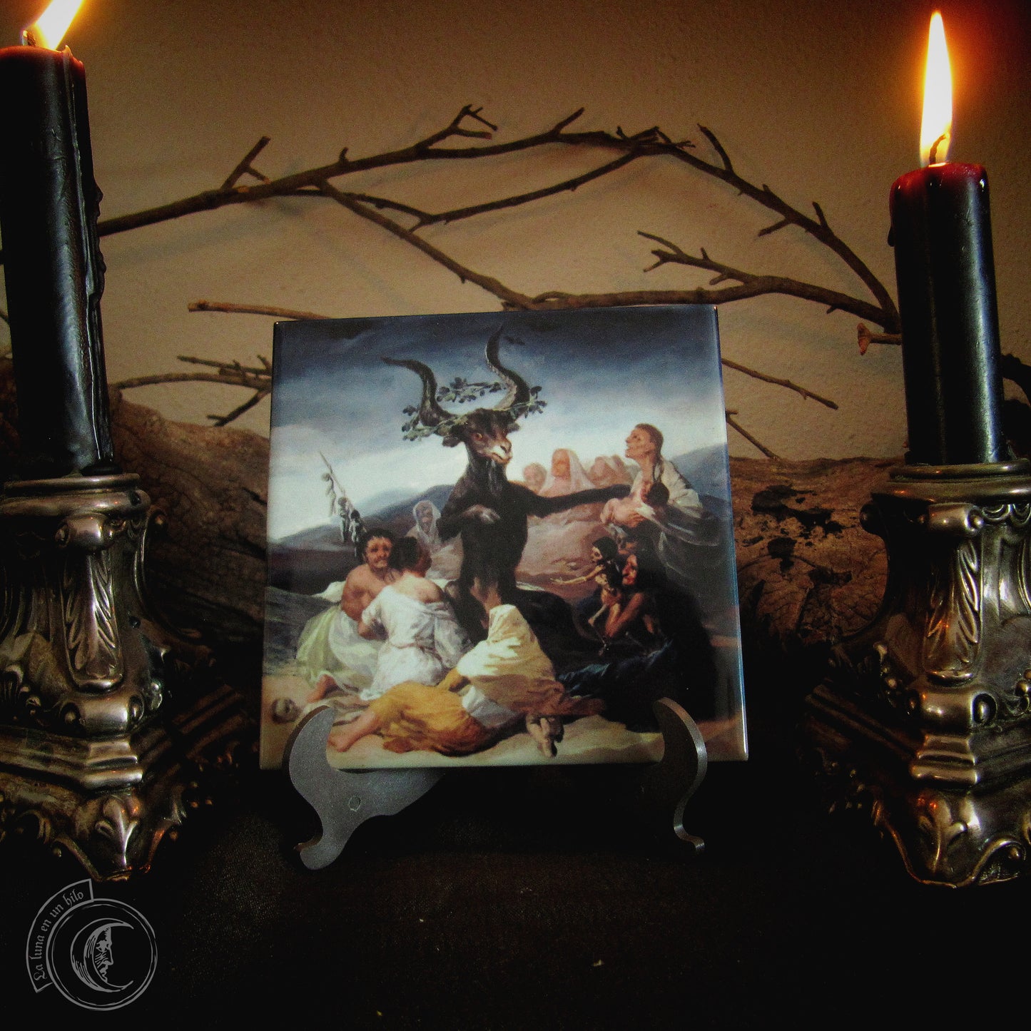 El Aquelarre (Goya) - Azulejo cerámico decorativo