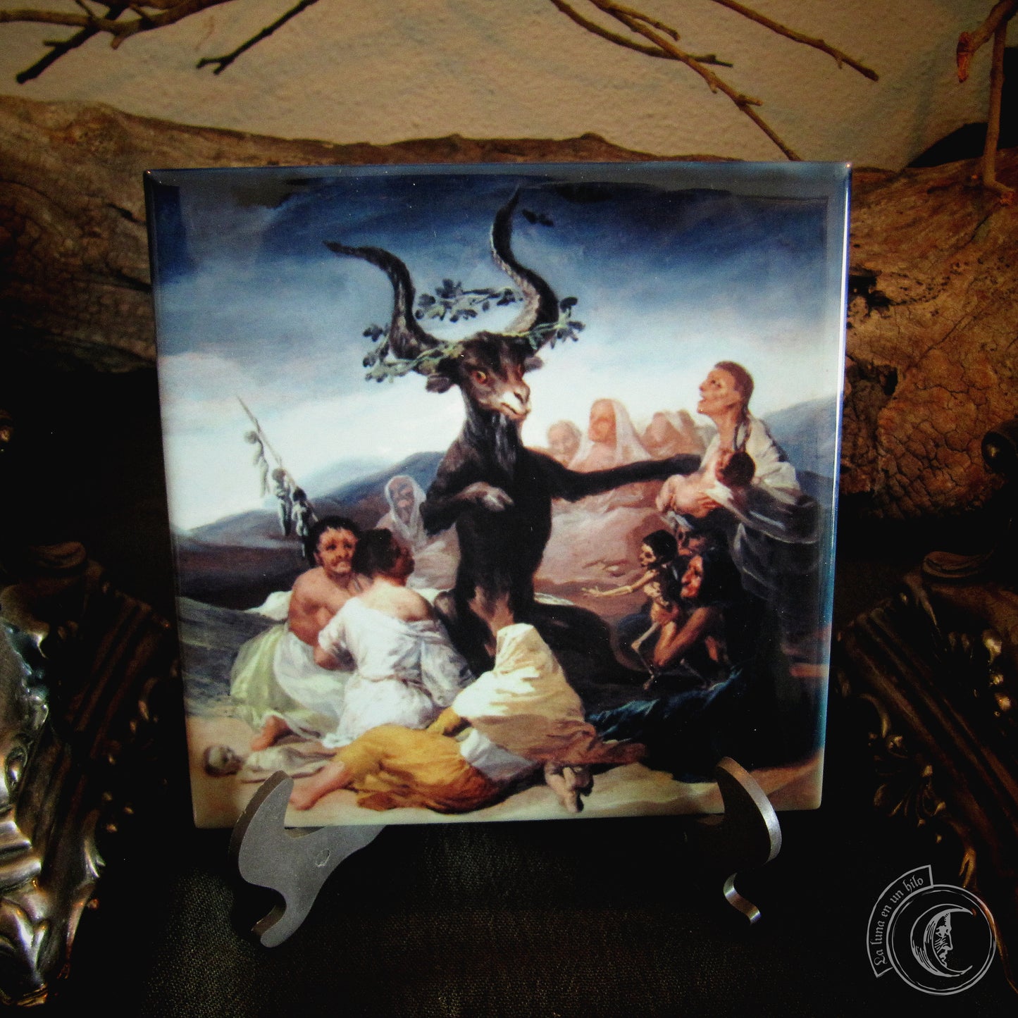 El Aquelarre (Goya) - Azulejo cerámico decorativo