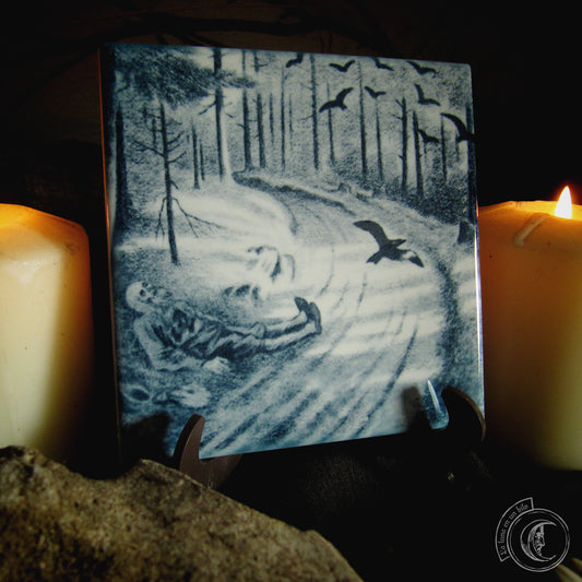 Fattigmannen (The Pauper), Theodor Severin Kittelsen - Ceramic Tile Decor -