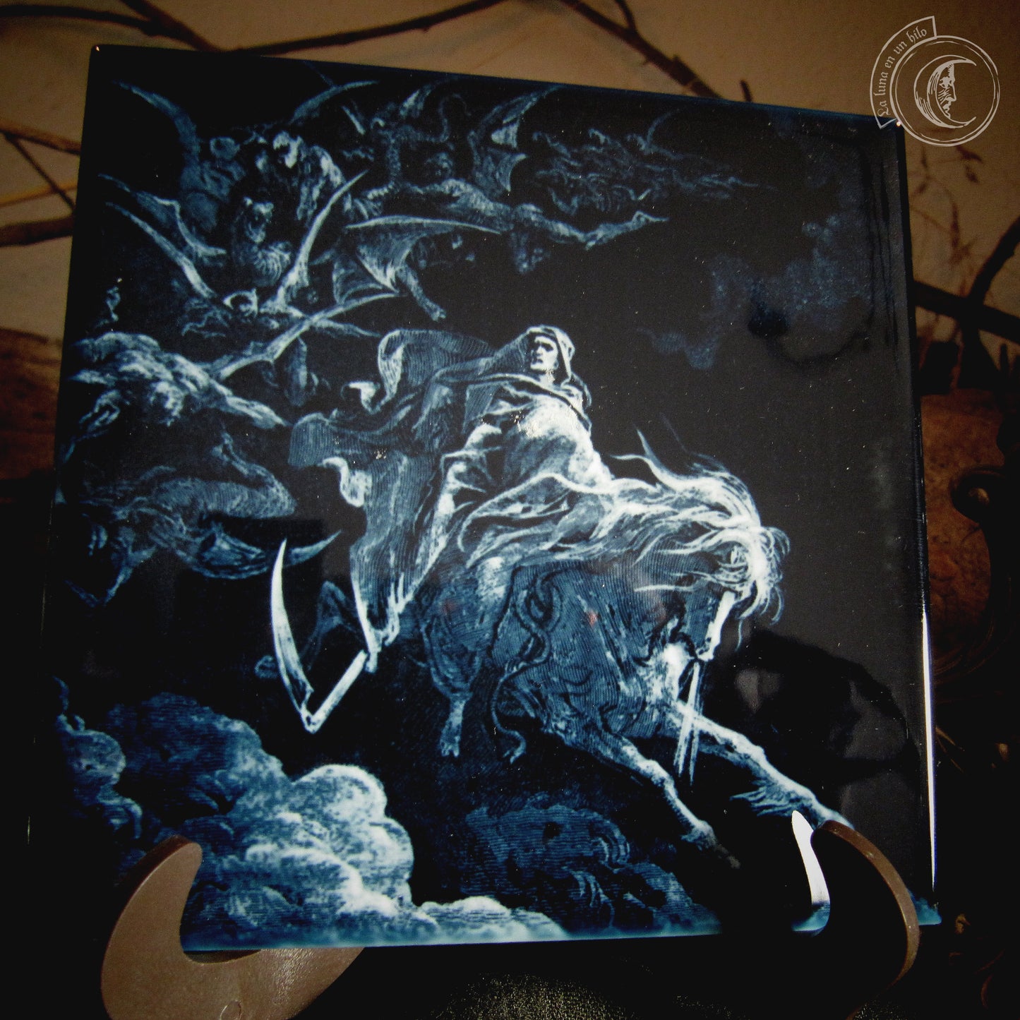 The Vision of Death (Gustave Dore) - Ceramic Tile Decor -