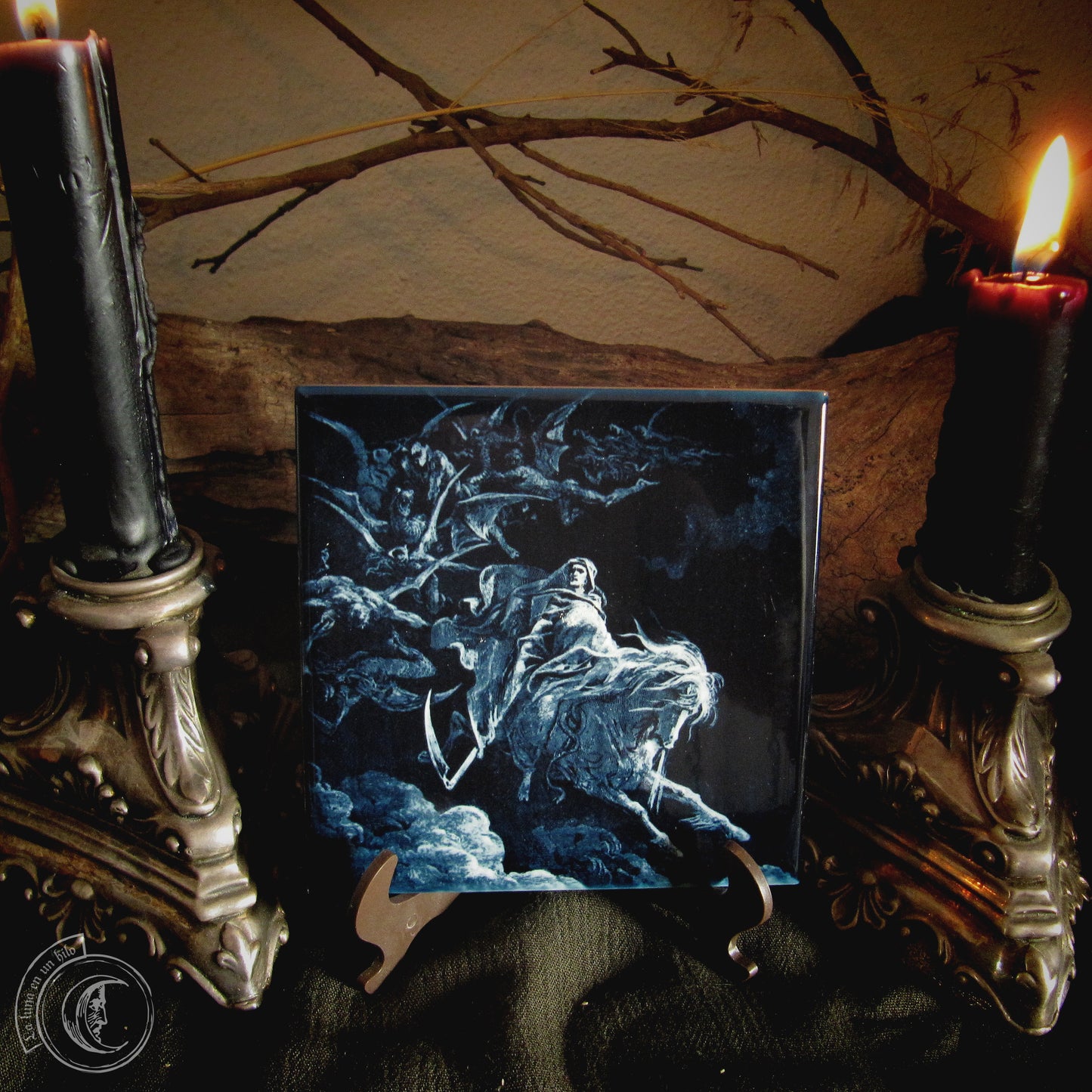 The Vision of Death (Gustave Dore) - Ceramic Tile Decor -