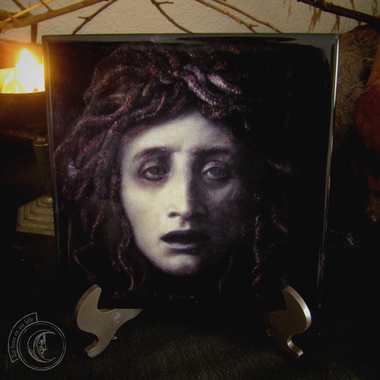 Medusa (Arnold Böcklin) - Ceramic Tile Decor -