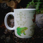 Vintage ceramic mug 11 oz - Frog Anatomy -