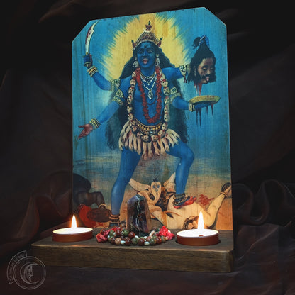 Ritual Altar Candle holder - Maha Kali -