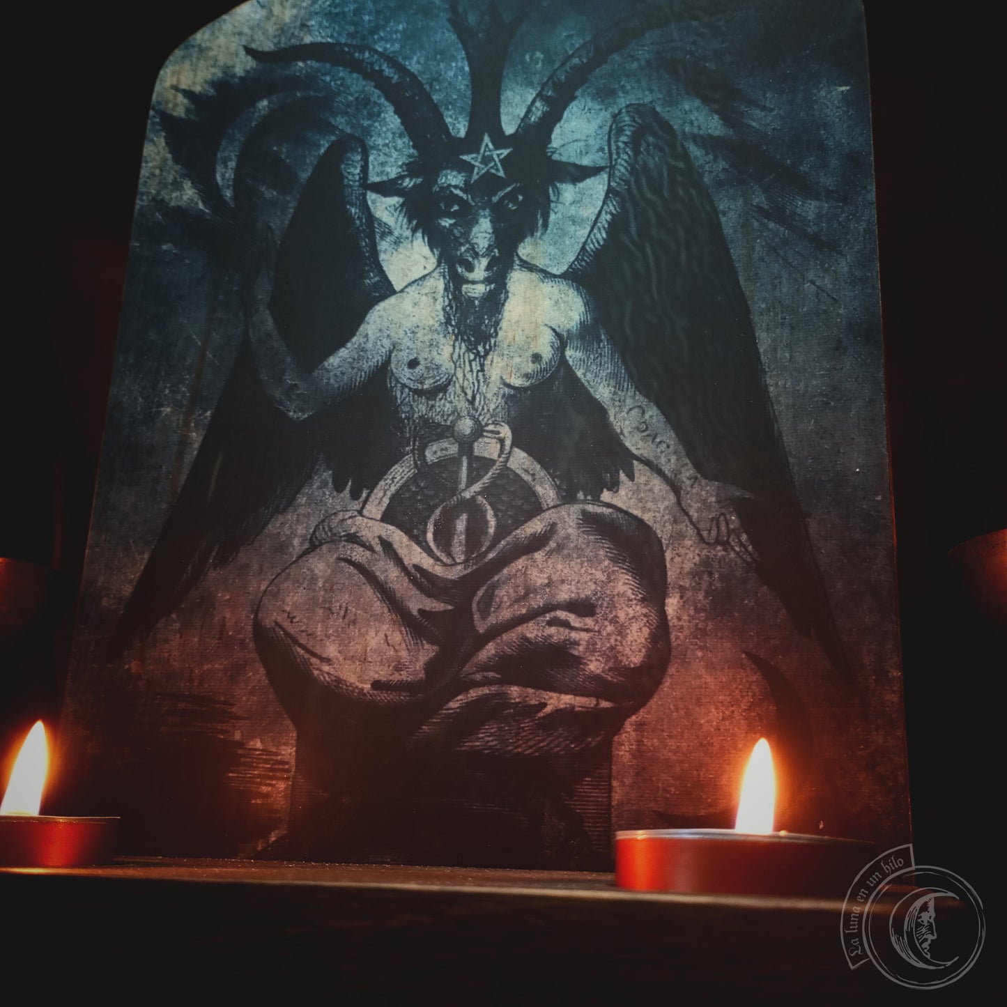 Ritual Altar Candle holder - Baphomet -