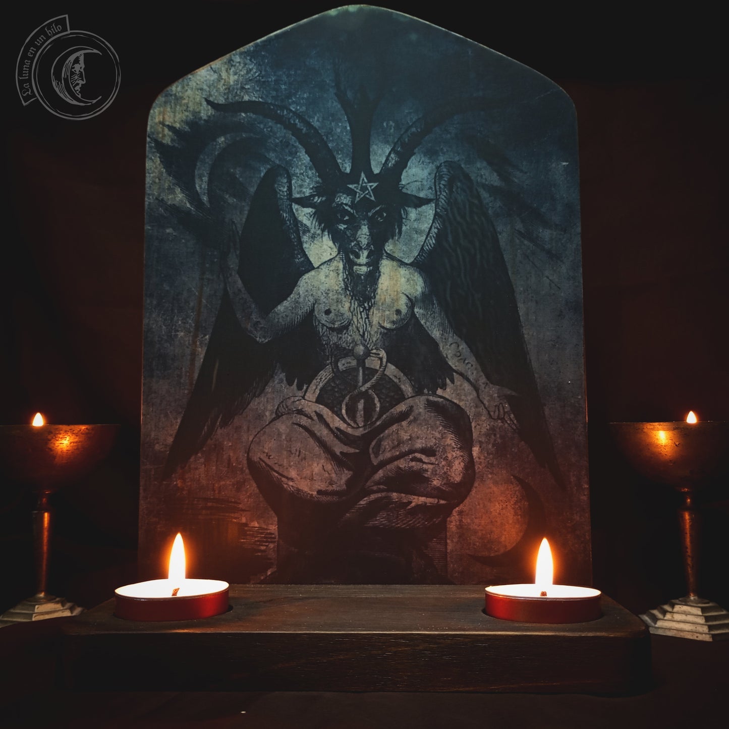 Ritual Altar Candle holder - Baphomet -