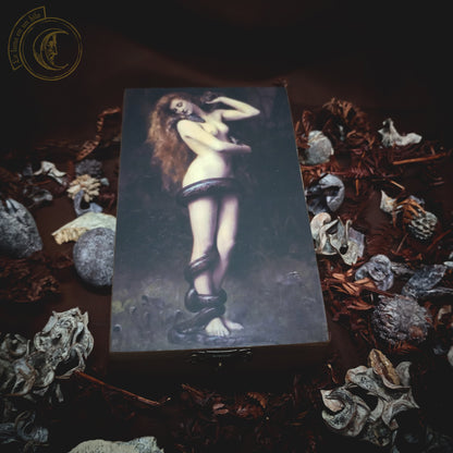 Tarot jewelry box - Lilith (John Collier) -