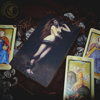Tarot jewelry box - Lilith (John Collier) -