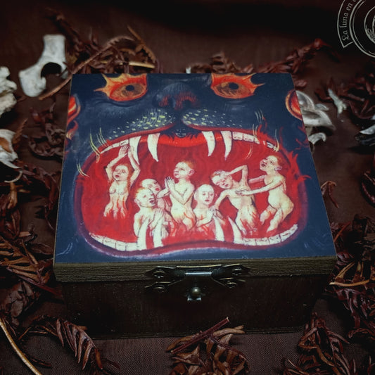 Small Wooden Box - Mouth of Hell -
