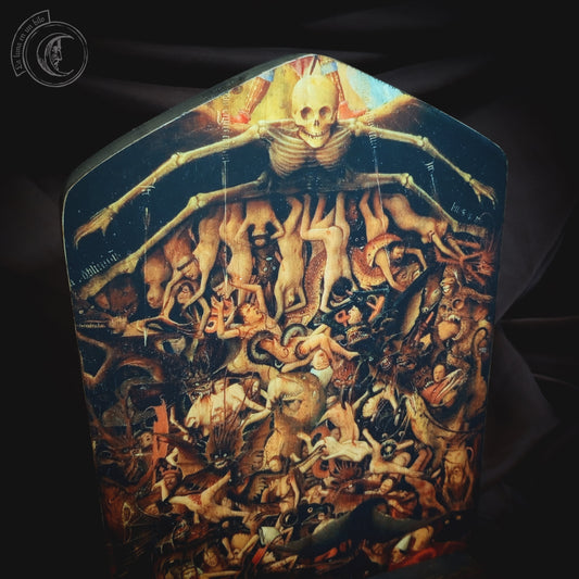 Ritual Altar Candle holder -  Last Judgement - Jan van Eyck (XV)