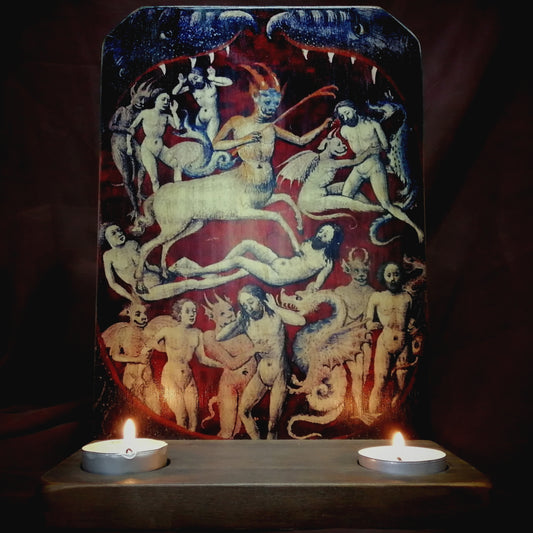 Ritual Altar Candle holder -  Mouth of Hell - Medieval Demons (XV)