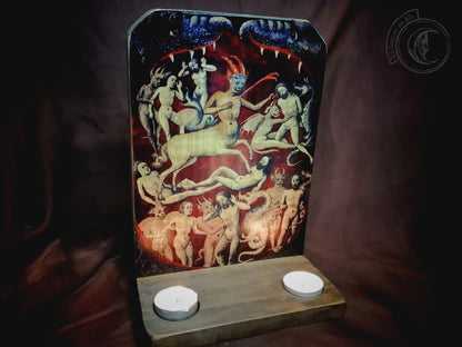 Ritual Altar Candle holder -  Mouth of Hell - Medieval Demons (XV)