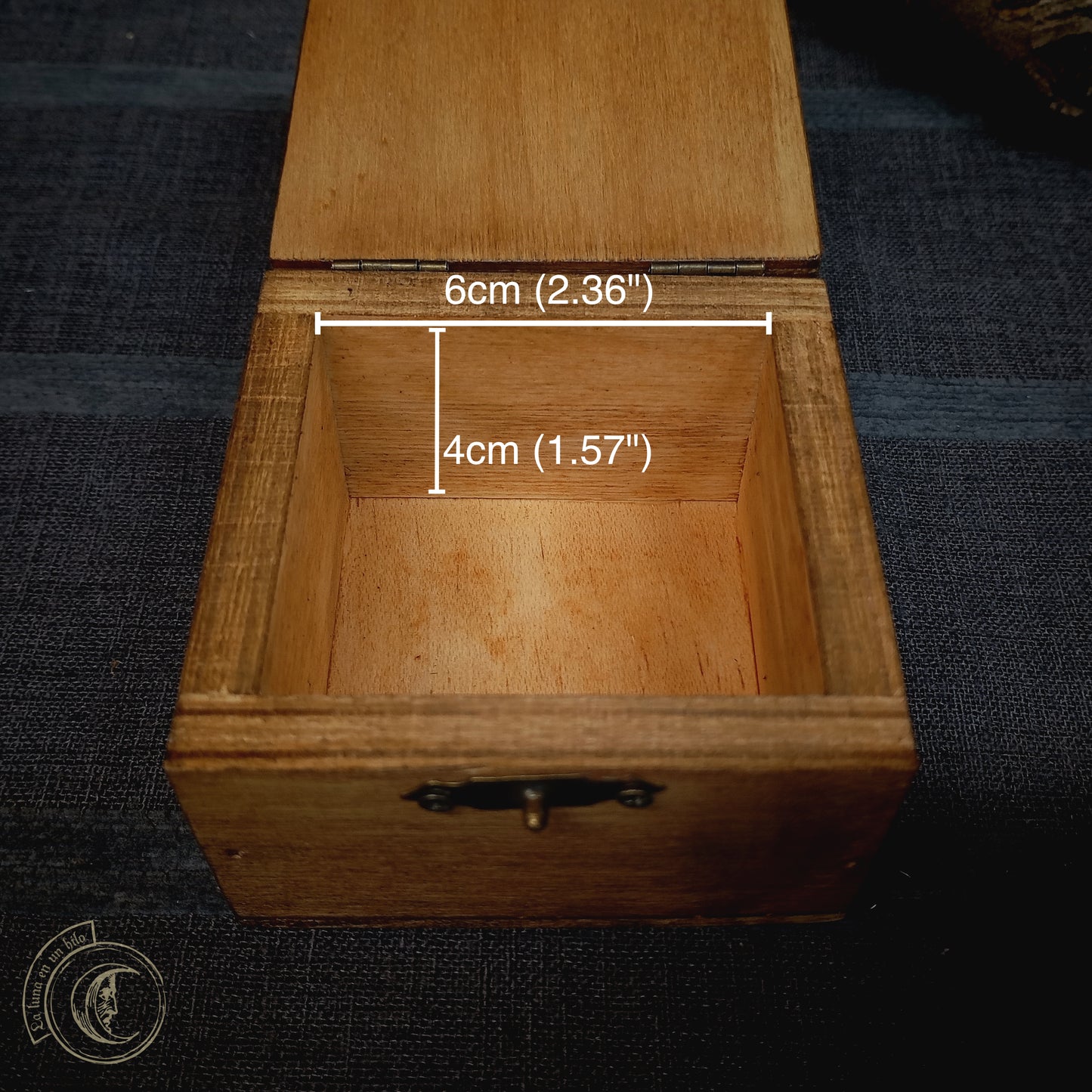 Cajita de madera - Huginn y Muninn - Decoración Vikinga