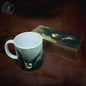 Bat Lovers Decor Gift Set: Goth Mug, 2 Ceramic Tiles, & Wooden Box
