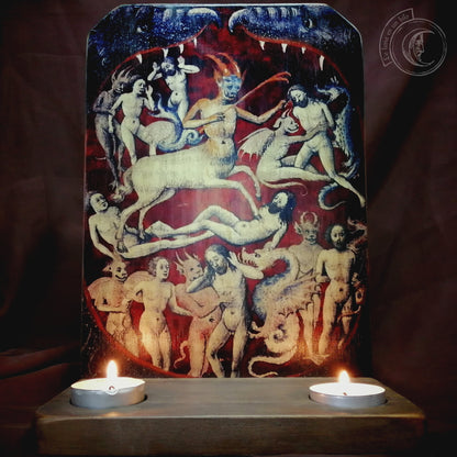 Ritual-Altar-Kerzenhalter - Höllenschlund - Mittelalterliche Dämonen (XV)